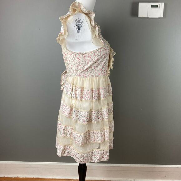 To Love Kuvaa Dress milkmaid fairy prairie apron small / extra small nap - Picture 6 of 14